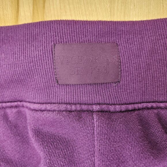 Victoria's Secret MED M Drawstring Jogger Lounge Pockets Sweatpants Purple - Picture 4 of 7